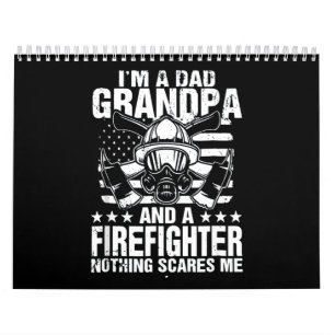 Calendrier Cadeau pompier Je suis un pompier papa grand-pèr