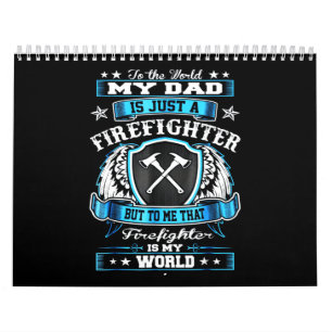 Calendrier Cadeau pompier   Mon Père Est Juste Un Pompier