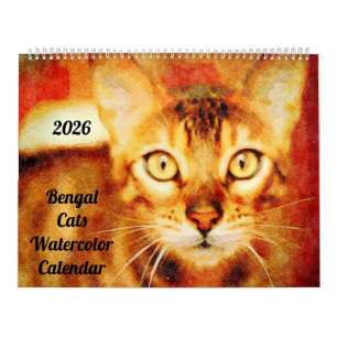 Calendrier Cadeau pour propriétaire de chat Bengal magnifique