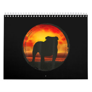 Calendrier Cadeaux Bulldog Anglais Pour Femmes Hommes Enfants