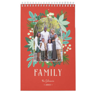 Calendrier Cadre à Arche Fleurie Joyeux Noël Photo