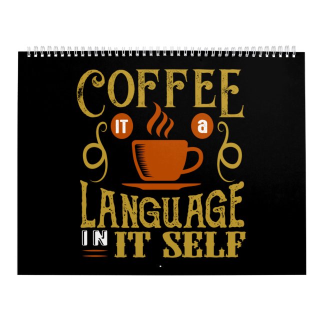 Calendrier café c'est une langue en soi (Protection)