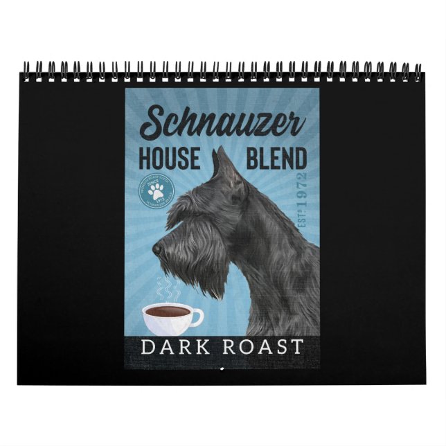 Calendrier Café Schnauzer Chien (Protection)