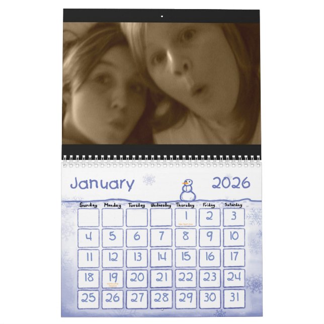 Calendrier Calander (Jan 2026)