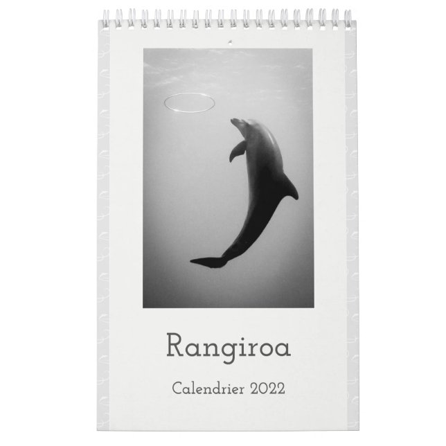 Calendrier Calendar 2022 RANGIROA BW (Protection)
