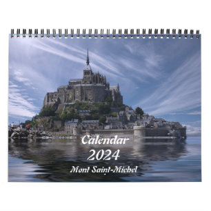 Calendrier Calendar 2024 Mont Saint-Michel