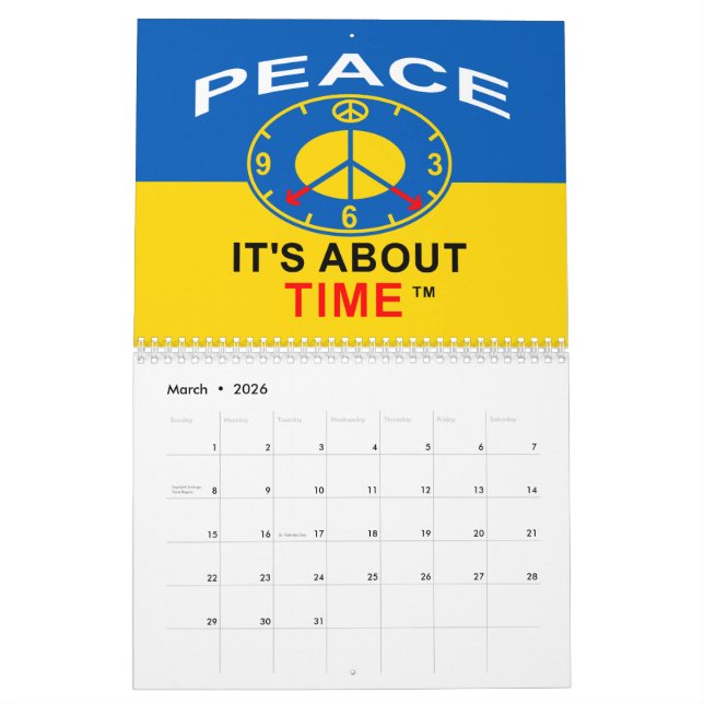 Calendrier Calendar (2026) (Mar 2026)