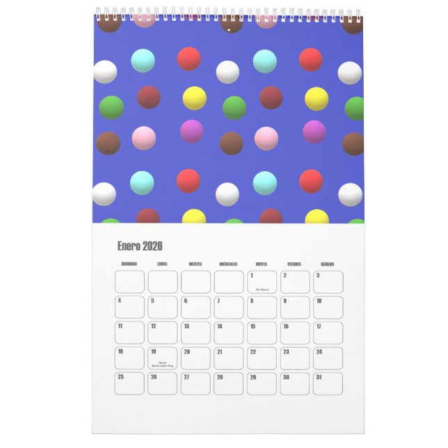 Calendrier Calendario 2025 (Jan 2026)