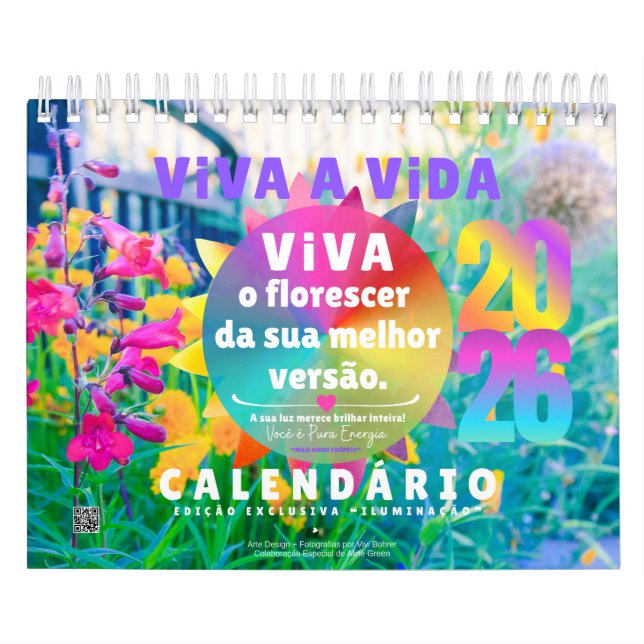 Calendrier Calendário 2026 :: Viva a Vida Edição ILUMINAÇÃO (Protection)