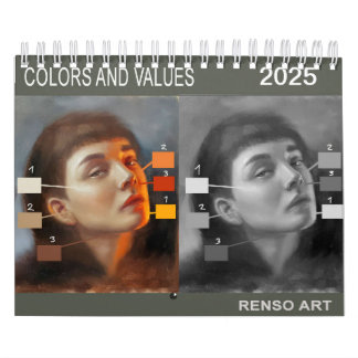 Calendrier Calendario Calendar - Renso Art 2025