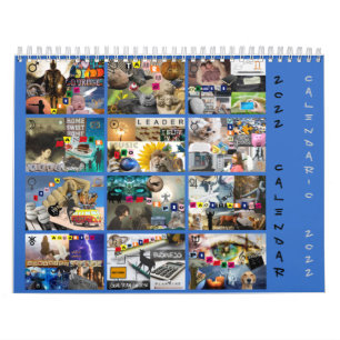 Calendrier Calendario Signos del Zodíaco en Collage