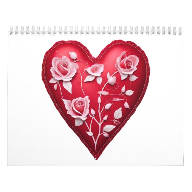 Calendrier "Calendrier des coeurs" de 12 mois pour 2026 (Protection)