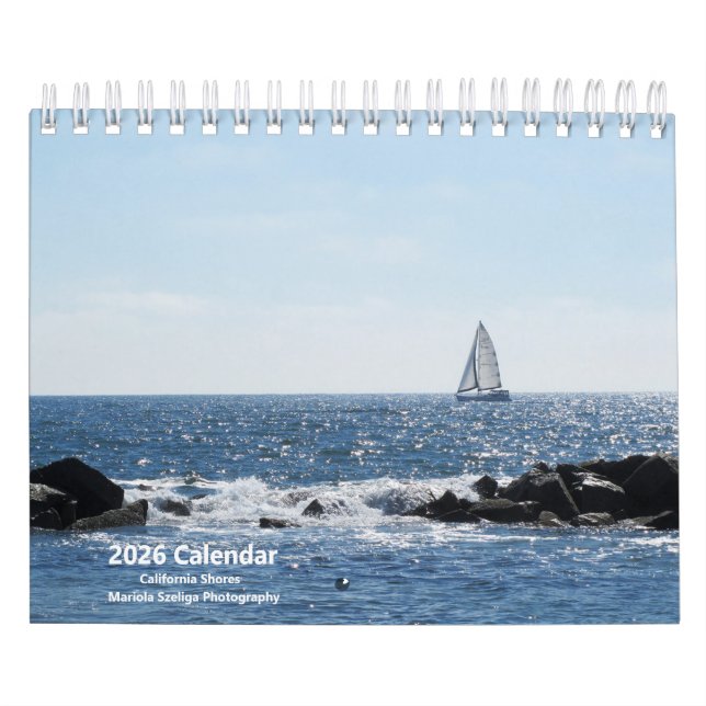 Calendrier California Shores  2026 Calendar (Protection)
