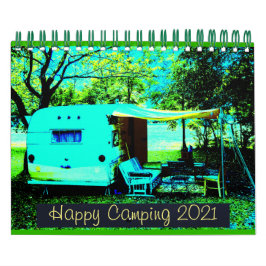 Calendrier Camping vintage Happy Camping 2021