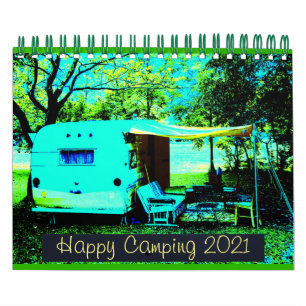 Calendrier Camping vintage Happy Camping 2021