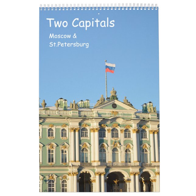 Calendrier Capitales de 12 mois (Protection)