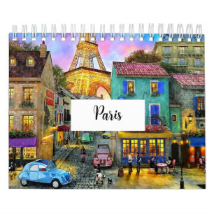 Calendrier captivant des rues de Paris