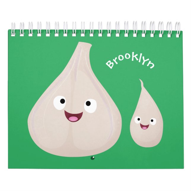 Calendrier Caricature à base de fruits, légumes et plantes (Protection)