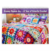 Carré de grand-mère Joie – Une année de crochet co