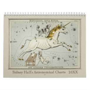 Calendrier Cartes astronomiques anciennes du Zodiac par Sidne