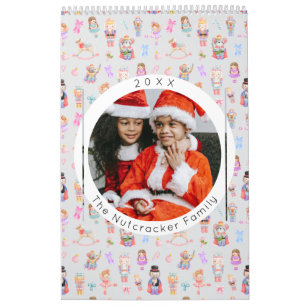 Calendrier Casse-Noisette Ballet Pastel Photo de Noël