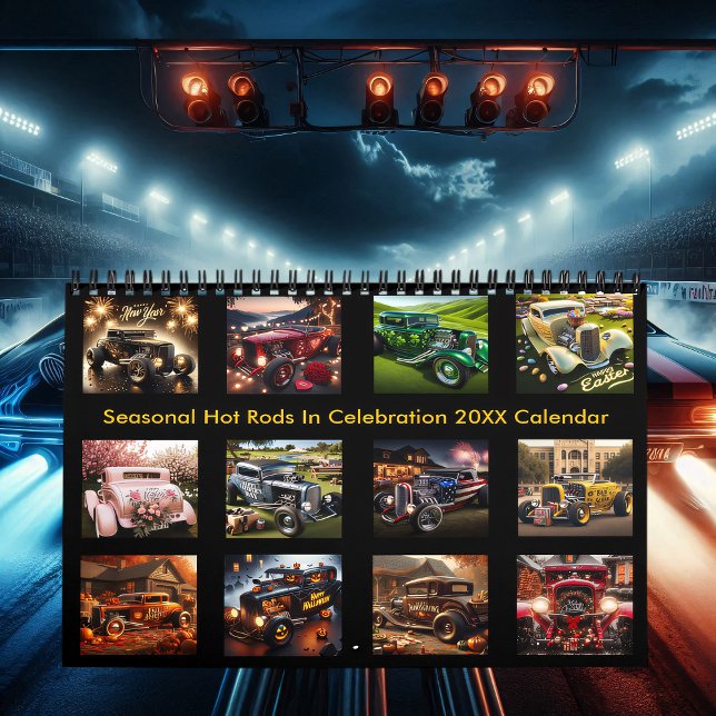 Calendrier Célébration des Rods Chauds Saisonniers 20XX (Créateur téléchargé)