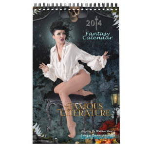 Calendrier célèbre 2014 de littérature de