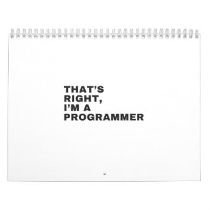 CALENDRIER C'EST BIEN, JE SUIS UN PROGRAMMEUR