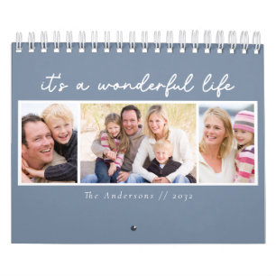 Calendrier C'est une merveilleuse famille photo de vie