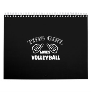 Calendrier cette fille adore le volley-ball