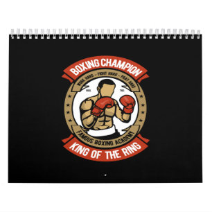 Calendrier champion de boxe roi du ring
