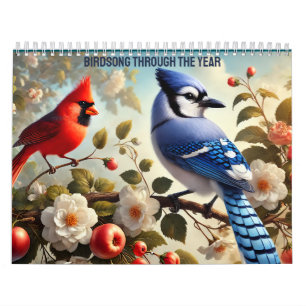 Calendrier Chant d'oiseaux tout au long de l'année