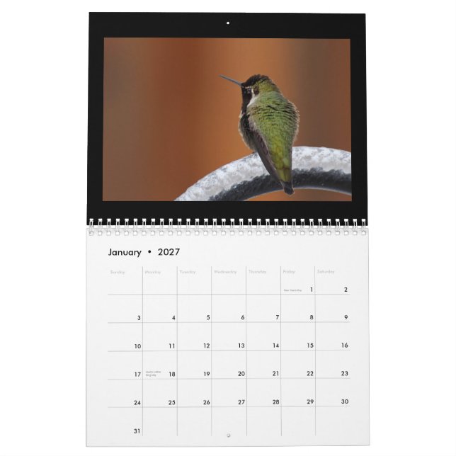 Calendrier Chantez une nouvelle chanson quotidienne (Jan 2027)