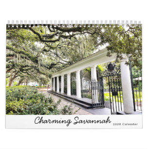 Calendrier charmant de Savannah 2026