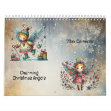 Charme Noël Angels style Art populaire
