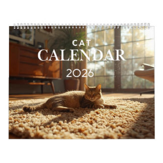 Calendrier Chat 2026 | Calendrier Mural 12 Mois
