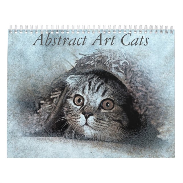 Calendrier Chat d'art abstrait (Protection)