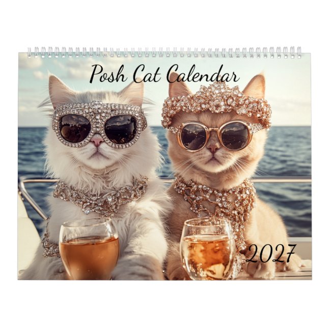 Calendrier Chat Élégant 2027 Chat (Protection)