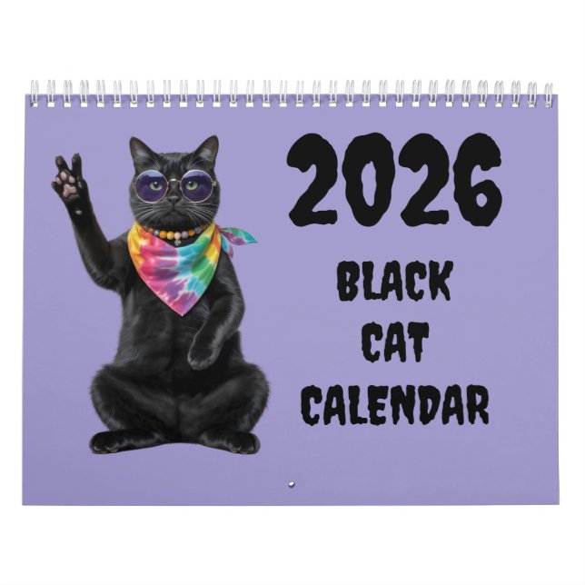 Calendrier Chat Noir (Protection)