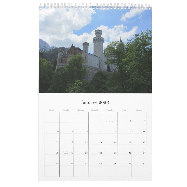 Calendrier Châteaux d'Allemagne 2013 (Jan 2026)