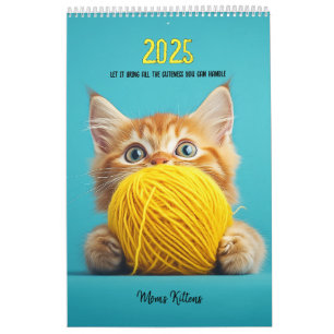 Calendrier Chatons Jouer avec la balle de laine