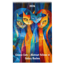 Chats cosmiques – Félins abstraits dans les royaum