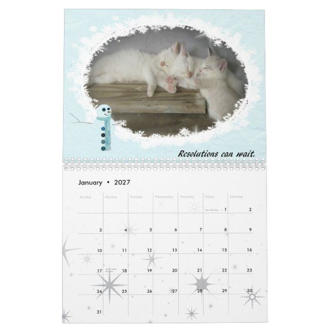 Calendrier Chats de 2010 (Jan 2027)