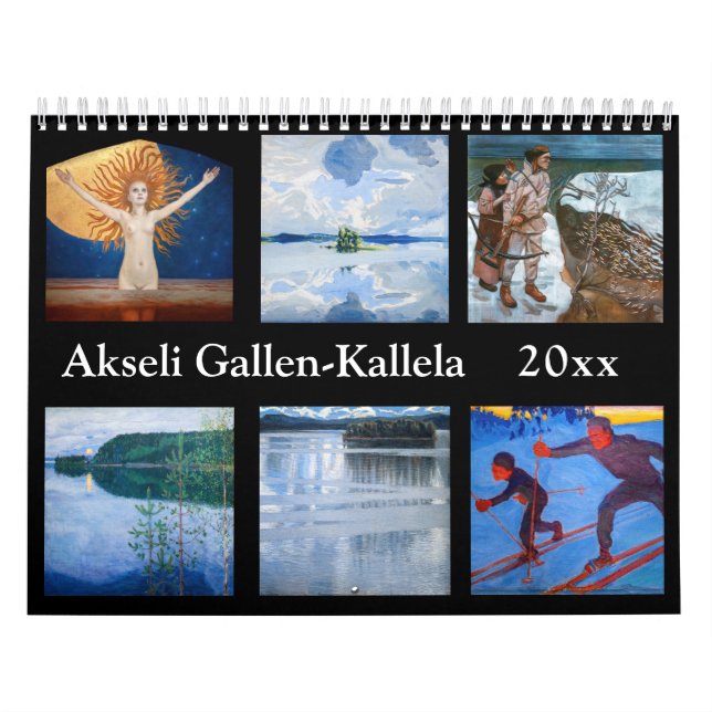 Calendrier Chefs-d'oeuvre d'Akseli Gallen-Kallela (Protection)