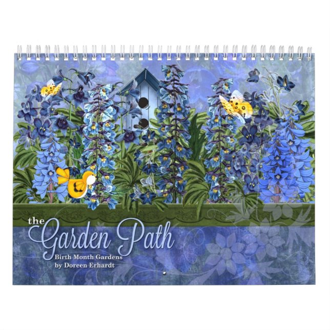 Calendrier Chemin du jardin Floral 12 mois (Protection)