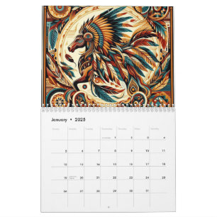 Calendrier Cheval amérindien
