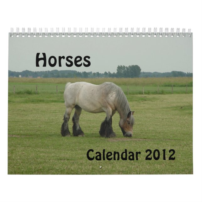 Calendrier - chevaux (Protection)