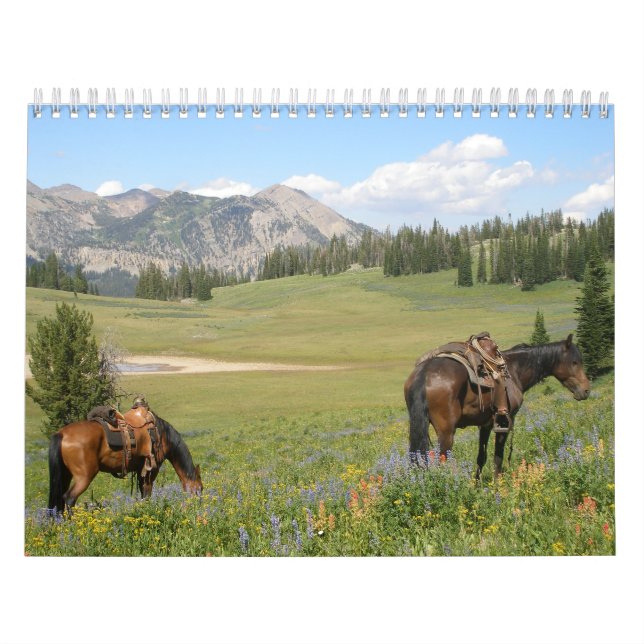 Calendrier Chevaux et cowboys (Protection)