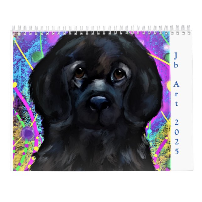 CALENDRIER CHIEN DE TERRE-NEUVE (Dos)
