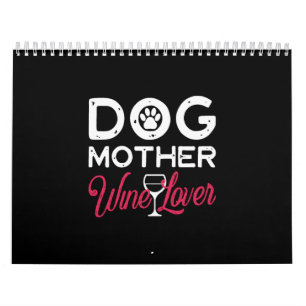 Calendrier chien mère vin amateur